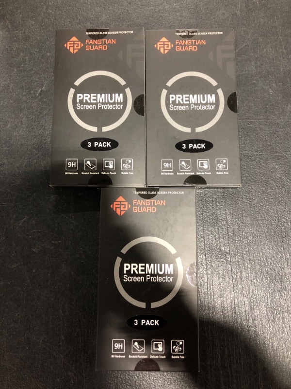 Photo 1 of LOT OF 3 FANGTIAN GUARD PREMIUM SCREEN PROTECTOR. 3-PACK. 