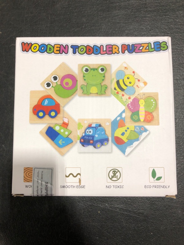 Photo 1 of WOODEN TODDLER PUZZLES. 