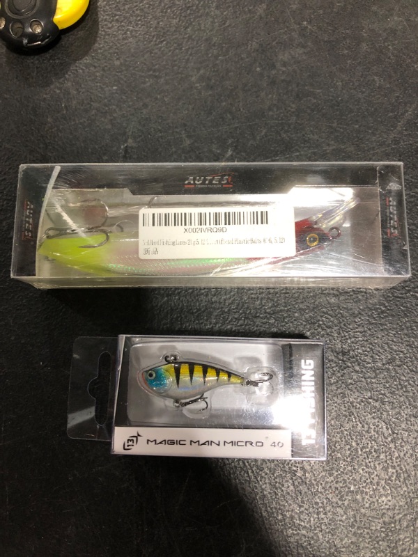 Photo 2 of 13 Fishing Micro Magic Man Size 1 1/2 in Color Cosmic Perch & BONUS LURE. LOT OF 2 ITEMS. NEW.

