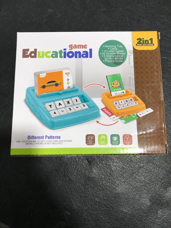 Photo 1 of 2 IN 1 MATH AND WORDS EDUCATIONAL GAME. AGES 3+. FACTORY SEALED. 