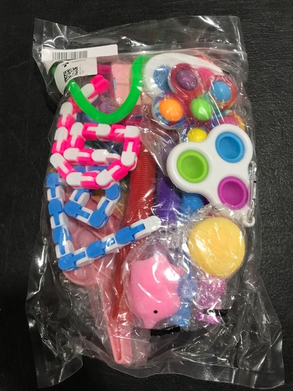 Photo 2 of CHILDREN'S FIDGET & SENSORY TOY KIT, 18 PIECES. COLORS & STYLES VARY. 