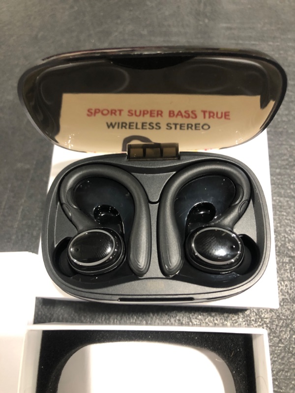 Photo 2 of SPORT SUPER BASS TRUE WIRELESS STEREO EARBUDS. OPEN BOX, PRIOR USE. 