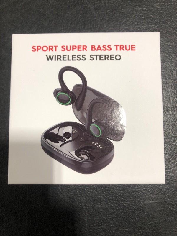 Photo 1 of SPORT SUPER BASS TRUE WIRELESS STEREO EARBUDS. OPEN BOX, PRIOR USE. 