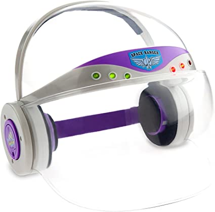 Photo 1 of Disney Buzz Lightyear Light-Up Helmet for Kids. CRACKED FACE SHIELD. 
