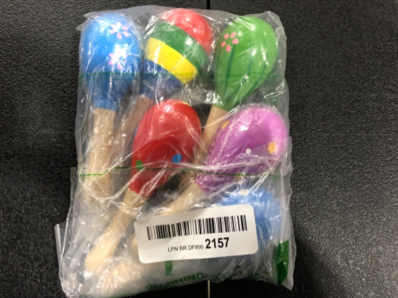 Photo 1 of 6 Pack Mini Maracas 