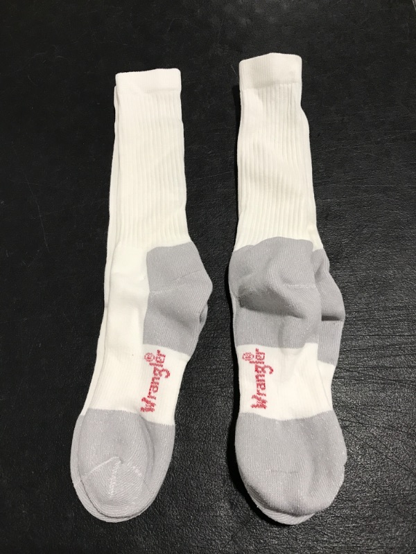 Photo 2 of 2 PAIR XL WRANGLERS MEN'S SOCKS. WHITE. MISSING PACKAGE. 