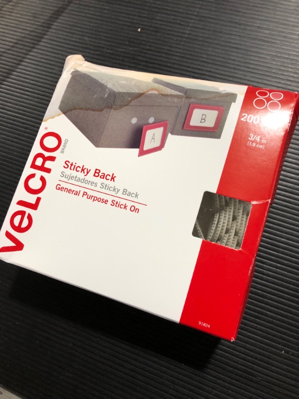 Photo 2 of Velcro Brand Adhesive,Hook and Loop,Wh