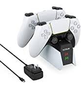 Photo 1 of YCCSKY PS5 Controller Charger, Dual Controller Charging Station for Playstation 5, PS5 Controller Charging Dock Station with Type C Ports & LED Indicator