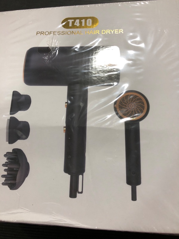 Photo 2 of 1800W Blow Dryer with 3 Heating/2 Speed/Cold Settings, 2 Nozzles and 1 Diffuser, Fast Drying Hair Dryer, Constant Temperature Hair Care