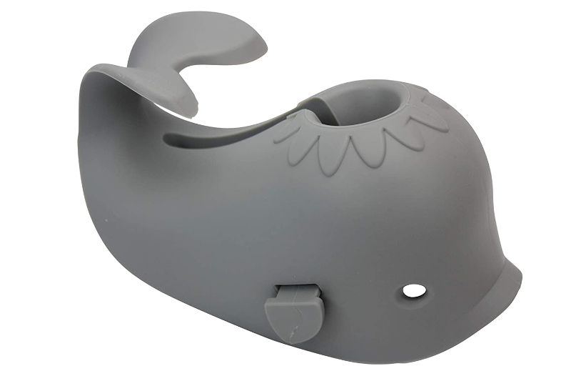 Photo 1 of Bath Spout Cover for Bathtub - Faucet Baby Covers Protects Baby During Bathing Time While Being Fun. Cute Soft Whale Making for Enjoyable Safe Baths Your Child Will Love. (1 Pack, Grey)
