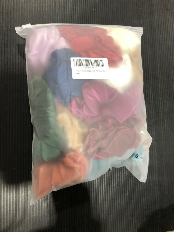 Photo 2 of 17 Pcs Premium Organza Scrunchies Chiffon Hair Elastics Bands for Women or Girls Hair Ties Ponytail Holder No Damage (Medium Size)
