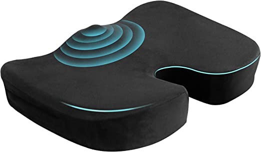 Photo 1 of Massage Seat Cushion for Office Chair, Oramuon Memory Foam Coccyx Cushion, Acupoint Massaging Butt Pillow, Car Seat Cushion with Washable Cover, Great for Sciatica, Tailbone Pain Relief