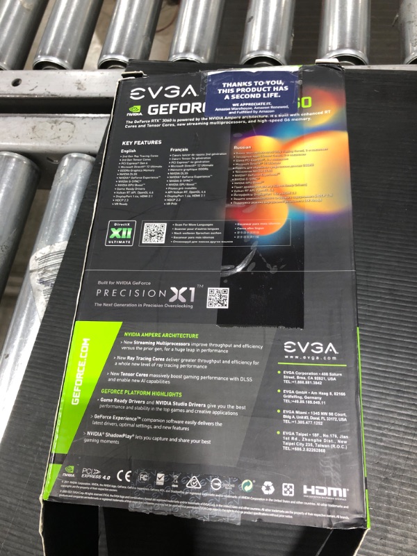 Photo 6 of NVIDIA EVGA GeForce RTX 3060 12GB XC Graphics Card (12G-P5-3657-KR/KB)
