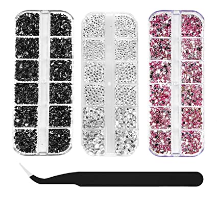 Photo 1 of 3 Boxes Nail Rhinestones, AB Crystals Nail Art Rhinestones Decorations Nail Stones for Nail Art Supplies with 1PC Tweezer and Rhinestones Dotting Pen
PACK OF 2 