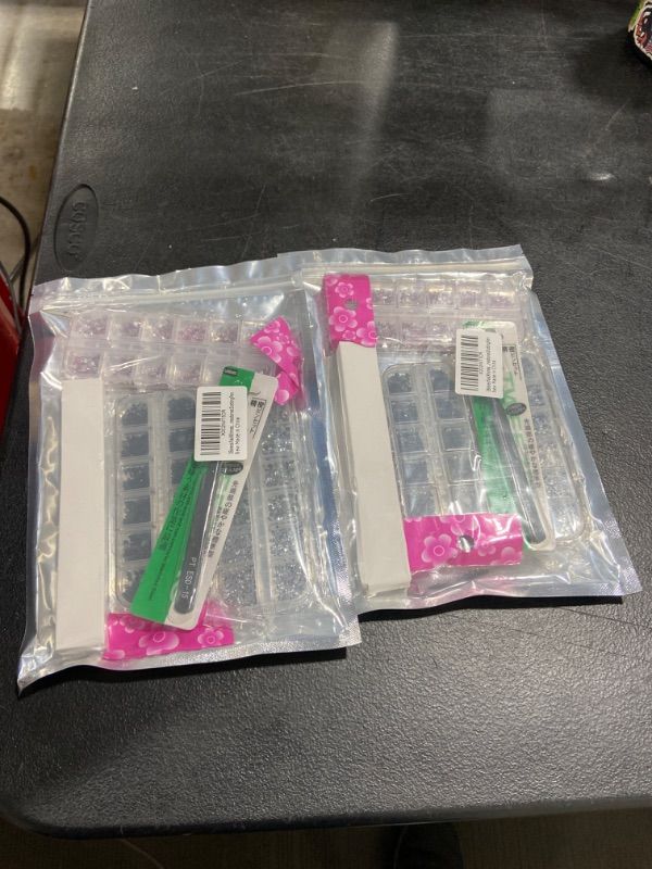 Photo 1 of 3 Boxes Nail Rhinestones, AB Crystals Nail Art Rhinestones Decorations Nail Stones for Nail Art Supplies with 1PC Tweezer and Rhinestones Dotting Pen
PACK OF 2 