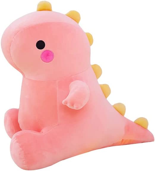 Photo 1 of Cute Dinosaur Plush Toys, Fat Dinosaur Stuffed Animals Toys Dolls, Soft Plush Stuffed Animal Dino Plushie, Birthday Gifts for Kids Girls Boys 14 inch (Watermelon Pink)
