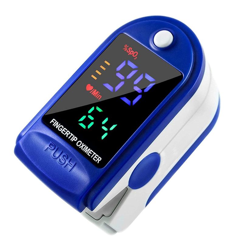 Photo 1 of Pulse Oximeter Sports and Aviation Finger-Unit Spot Check ,Blood Oxygen Saturation Monitor, Portable Digital Reading LED Display (Batteries not Included)