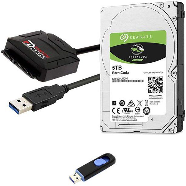 Photo 1 of Micronet HDD5000M-KIT Seagate 5 TB UPG St5000Lm000 Kit 5 TB Drive Sata To USB 3.0 Cloning
