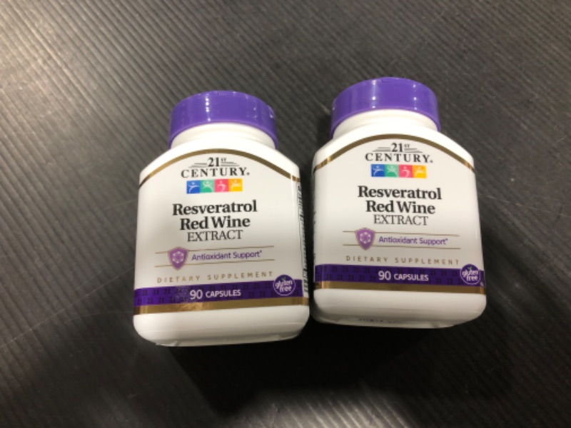 Photo 2 of 21st Century Resveratrol Red Wine Extract Capsules, 90 Count 2pc
EXP: 07/2023