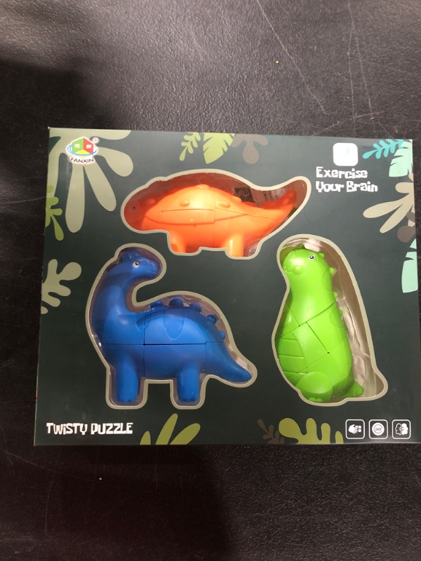 Photo 1 of 3D dinosaur puzzle pack of 3