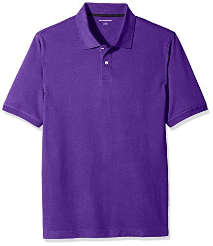 Photo 1 of Amazon Essentials Men's Cotton Pique Polo Shirt, Purple, X-Large
