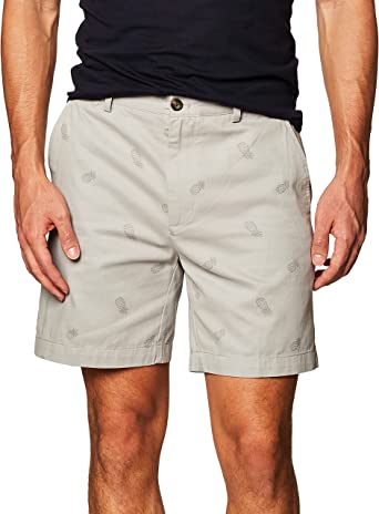 Photo 1 of Amazon Essentials Men's Classic-Fit 7" Short gray pineapple print size 31