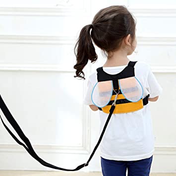 Photo 1 of  Cute Design Toddlers Leash Anti-Lost Harness with Safety Leash Baby Leash Leash for Toddlers Wrist leashes Child Leashes Boys and Girls Perfect Gifts (BEE)
