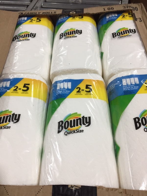 Photo 2 of 1 box of bounce kitchen paper towels  12 rolls 