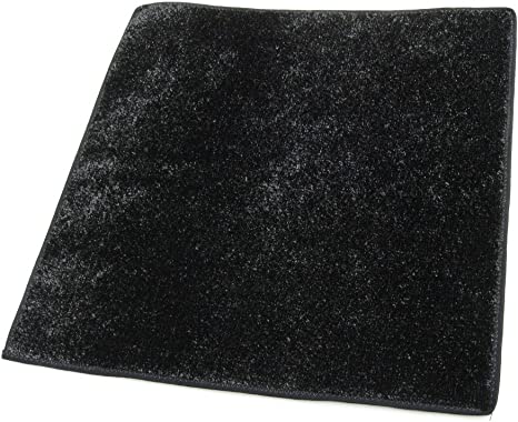 Photo 1 of 2’x3’ - BLACK - 1/4" Thick - 8 oz. Artificial Grass Turf Carpet Indoor / Outdoor Area Rug. Premium Nylon Fabric FINISHED EDGES .UV-Protected - weather and Fade-resistant ,100% UV DuraRitz. Light Weight Marine Backing. MANY SIZES and Shapes. Rectangles, Sq