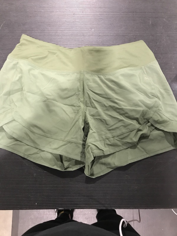 Photo 1 of athletic shorts for women size M olive green 
