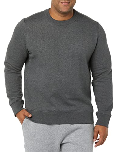 Photo 1 of Amazon Aware Men's Crewneck Fleece Sweatshirt, Charcoal Heather, X-Small
