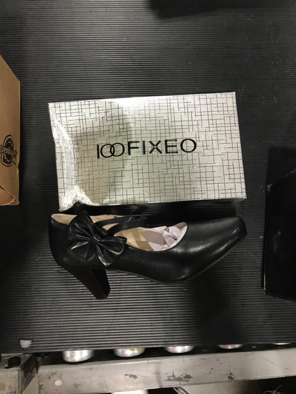 Photo 2 of 100 fixeo black womens dress shoe size 81012244343
