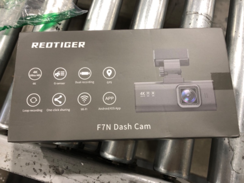 Photo 2 of REDTIGER F7N 4K Dual Dash Cam Built-in WiFi GPS Front 4K/2.5K and Rear 1080P Dual Dash Camera for Cars,3.16 inch Display,170 Deg Wide Angle Dashboard Camera Recorder,Support 256GB Max