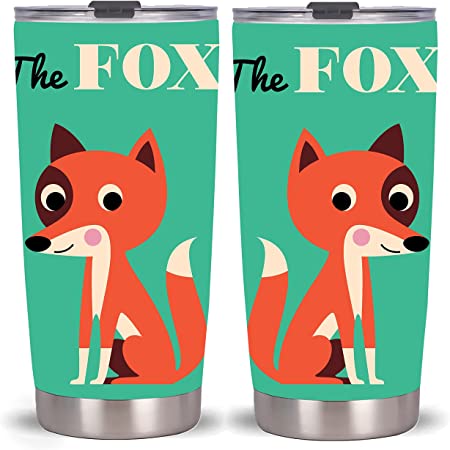 Photo 1 of 20 oz Cartoon Fox Tumbler Coffee Mug Stainless Steel (Cartoon Fox)