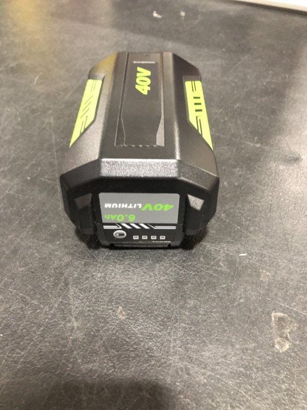 Photo 3 of 40V 6.0Ah Lithium-ion Battery for Ryobi 40-Volt Collection Cordless Power Tools RY40200 RY40403 RY40204 OP4015 OP4040 OP4026 OP40201 OP40261 OP4030 OP4050 OP4060A Ryobi 40V Battery