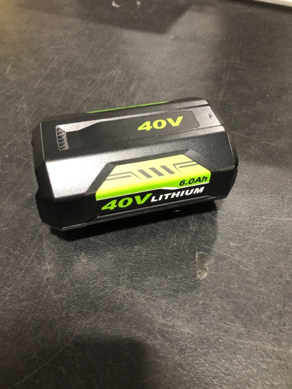 Photo 2 of 40V 6.0Ah Lithium-ion Battery for Ryobi 40-Volt Collection Cordless Power Tools RY40200 RY40403 RY40204 OP4015 OP4040 OP4026 OP40201 OP40261 OP4030 OP4050 OP4060A Ryobi 40V Battery