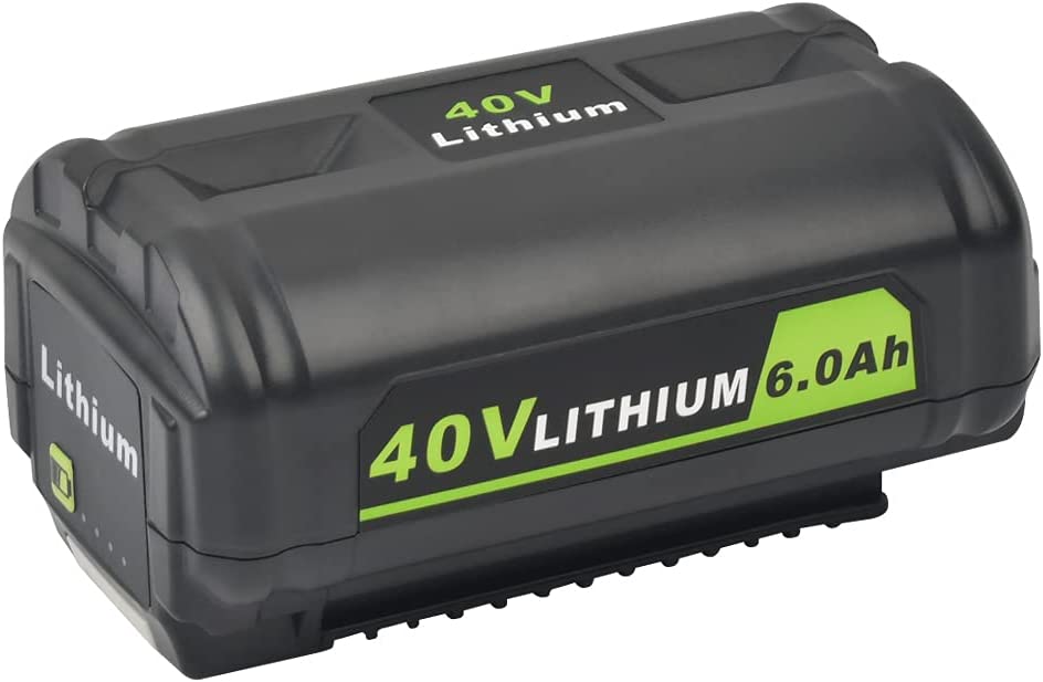 Photo 1 of 40V 6.0Ah Lithium-ion Battery for Ryobi 40-Volt Collection Cordless Power Tools RY40200 RY40403 RY40204 OP4015 OP4040 OP4026 OP40201 OP40261 OP4030 OP4050 OP4060A Ryobi 40V Battery