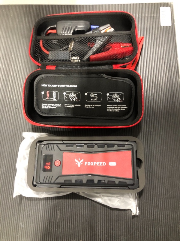 Photo 1 of Foxpeed G29 Jump Starter 2500A 21000mAh 12V Car Jump Starter for up to 8L Gas, 6.5L Diesel Engine with LED Display USB QC3.0 Portable Car Battery Booster Pack for Various Vehicles