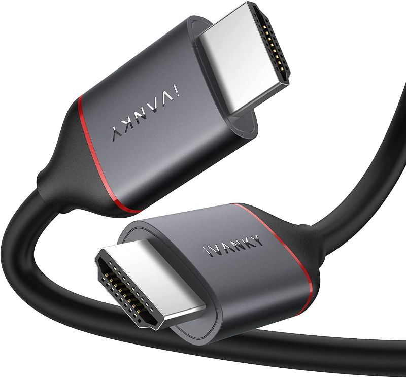 Photo 1 of 4K HDMI to HDMI Cable 6ft, iVANKY 18Gbps High Speed HDMI 2.0 Cable, Supports 4K@60Hz, 2K, 1080p, HDCP 2.2, ARC, 32AWG, 3D, HDMI Cord for MacBook Pro 2021, Gaming Monitor, PS4/PS3, PC, Fire TV, &More