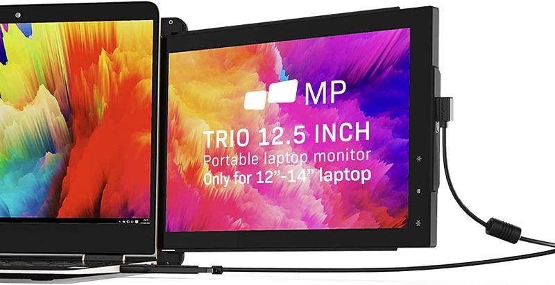 Photo 1 of Portable Monitor for Laptops - Mobile Pixels 12.5'' Trio Screen Extender for 13''-14'' laptops,1080P Full HD IPS Screen,USB A/Type-C Plug and Play,Windows/Android/Mac Compatible (One Trio Monitor)