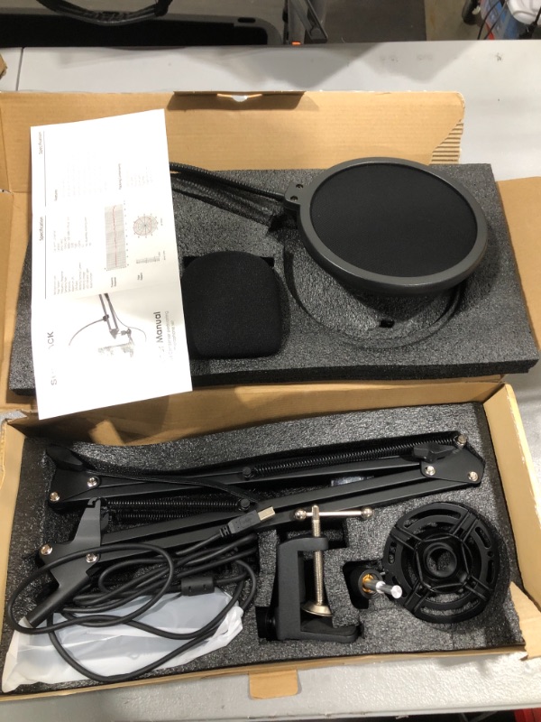 Photo 1 of USB Streaming PC Microphone, Zero-Latency Monitoring SUDOTACK Professional 192kHz/24Bit Studio Cardioid Condenser Mic Kit with Mute Button, for Podcasting,Gaming,Home Recording,YouTube
