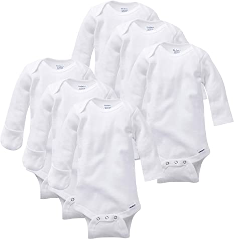 Photo 1 of Gerber Unisex Baby 6 Pack Long-Sleeve Onesies Bodysuit 12M