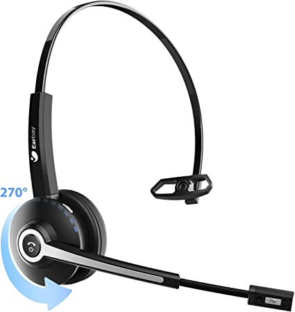 Photo 1 of Trucker Bluetooth Headset V5.0,Earbay Wireless Headset with Mic Noise Canceling&Mute for Cell Phones,26hrs Talk Time Bluetooth Headphone for Trucker Business Home Office PC iPhone Android Tablet
