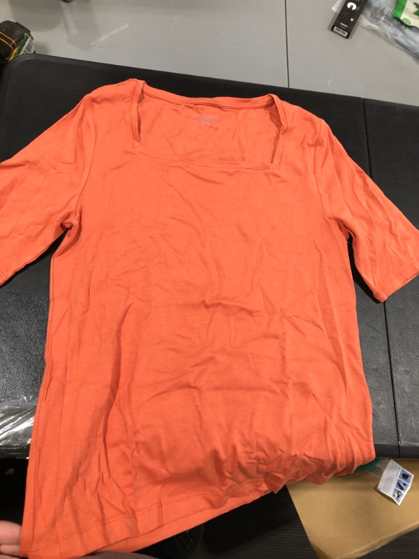Photo 1 of AMAZON ESSENTIALS ORANGE MID SLEEVE SHIRT SIZE XL 