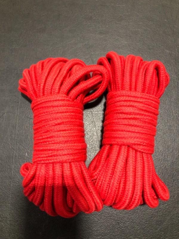 Photo 2 of Wschic 2PCS Soft Cotton Rope,Durable Comfortable Multipurpose Rope