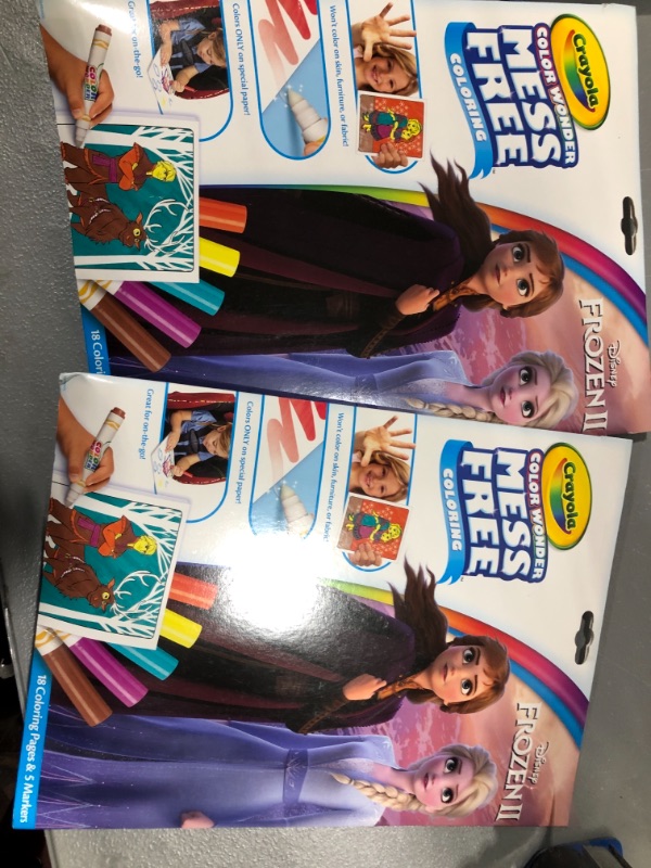 Photo 2 of Crayola Frozen Color Wonder Coloring Book & Markers, Mess Free Coloring, Gift for Kids SET OF 2