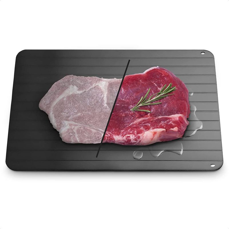 Photo 1 of Fast Defrosting Tray for Frozen Food Thawing - Plate Defrost Meat for Frozen Meat & Food, Defrosting Mat Thaw Meat Quickly, Eco-Friendly, No Chemicals, No Electricity, No Microwave
