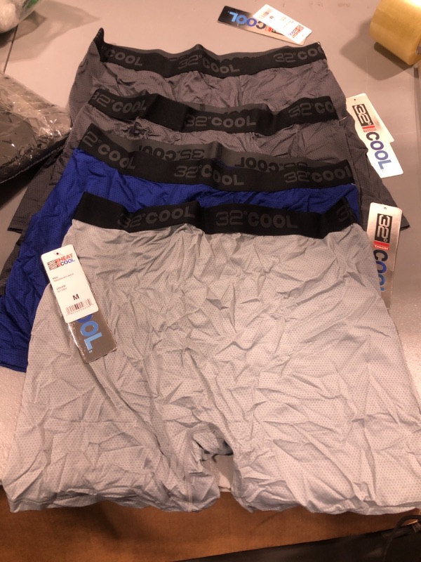 Photo 1 of 32 DEGREES Mens Active Mesh Boxer Brief set of 4