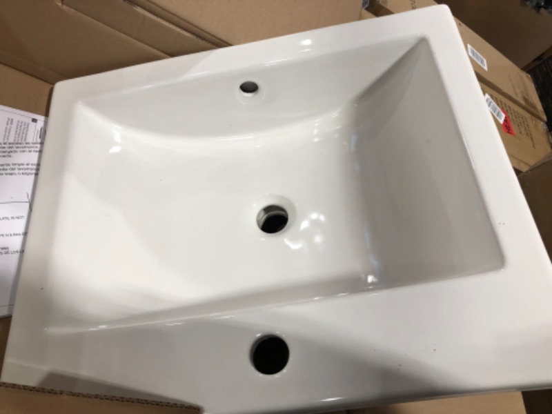 Photo 2 of American Standard 0643001.020 Studio Drop in Sink with Center Faucet Holes 7.00 in wide x 17.75 in tall x 21 in deep