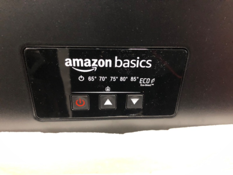 Photo 3 of Amazon Basics Portable Eco-Smart Space Heater - Black